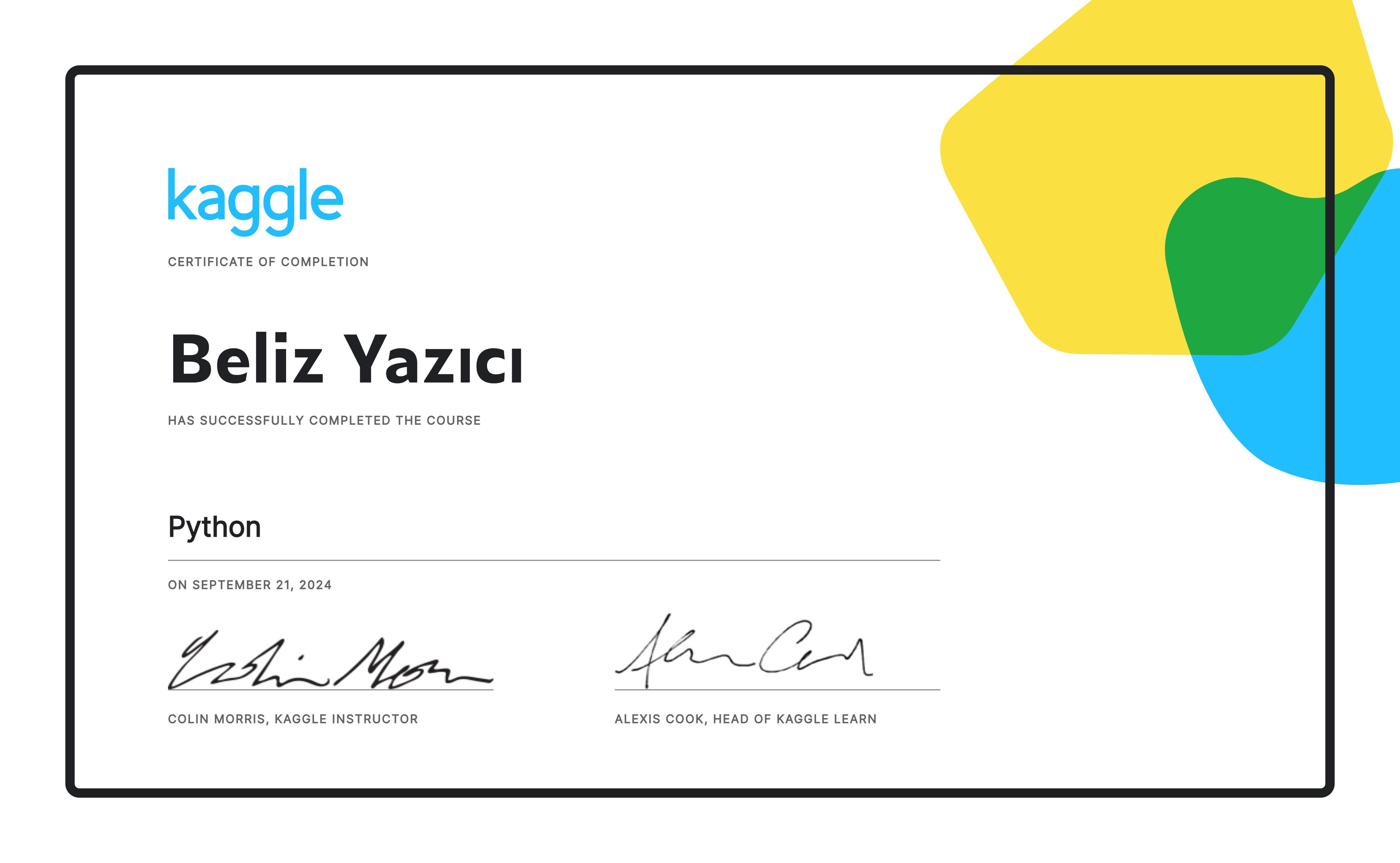 Python Certificate
